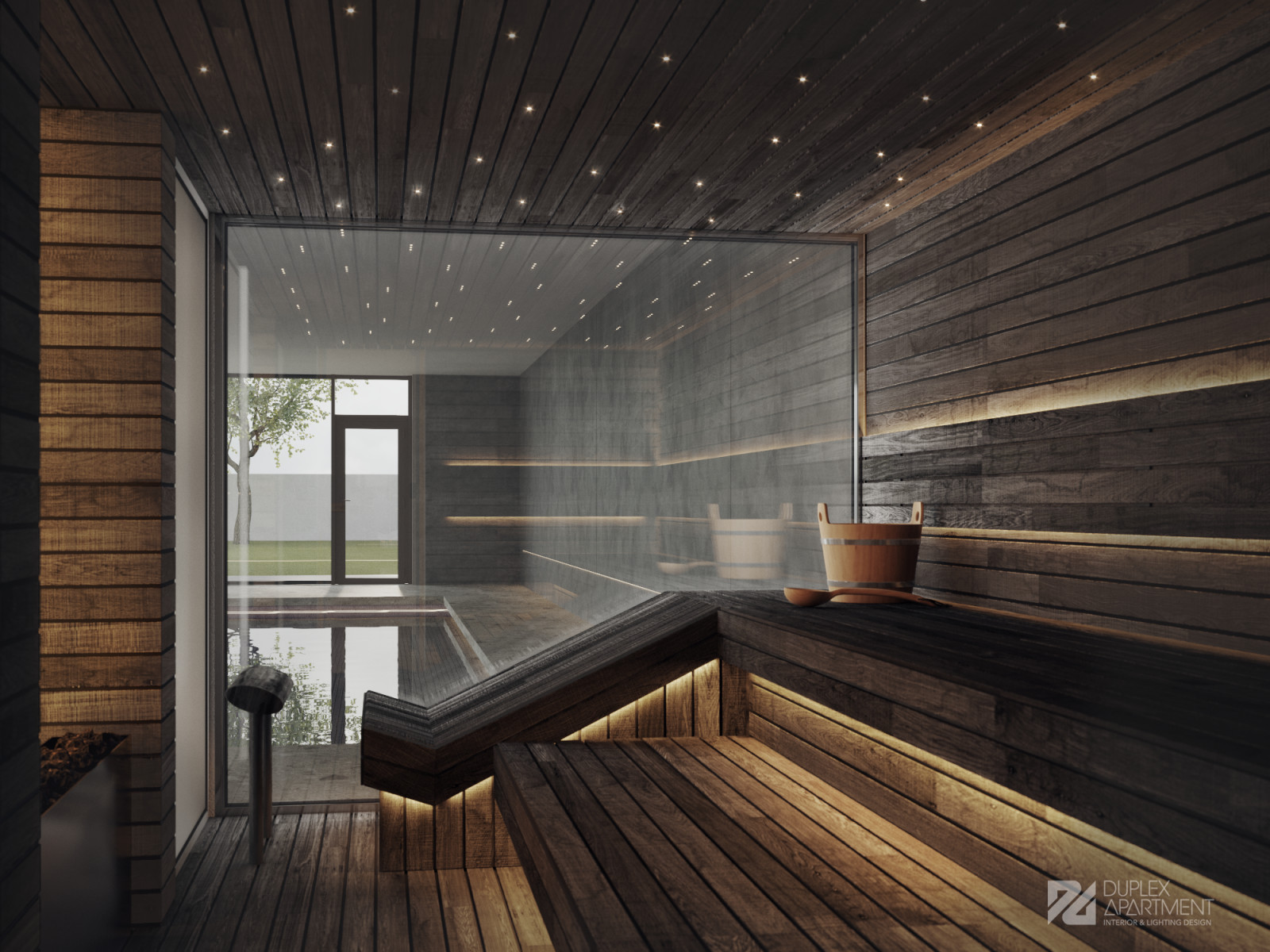 Спа-зона в загородной резиденции