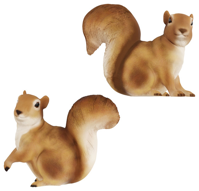 outdoor squirrel figurines