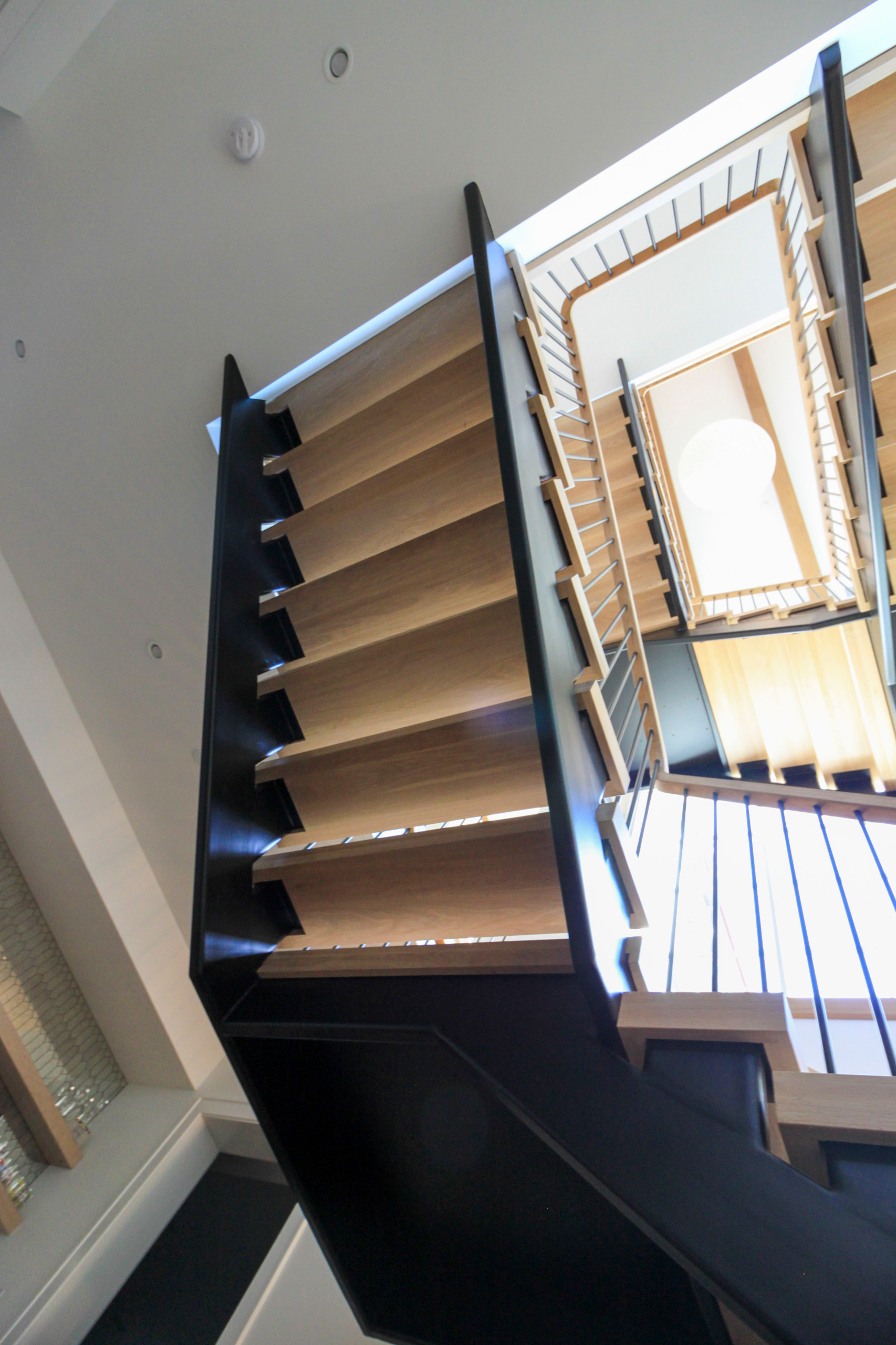 96_Dramatic cantilevered no-riser staircase, Bethesda, MD 20814