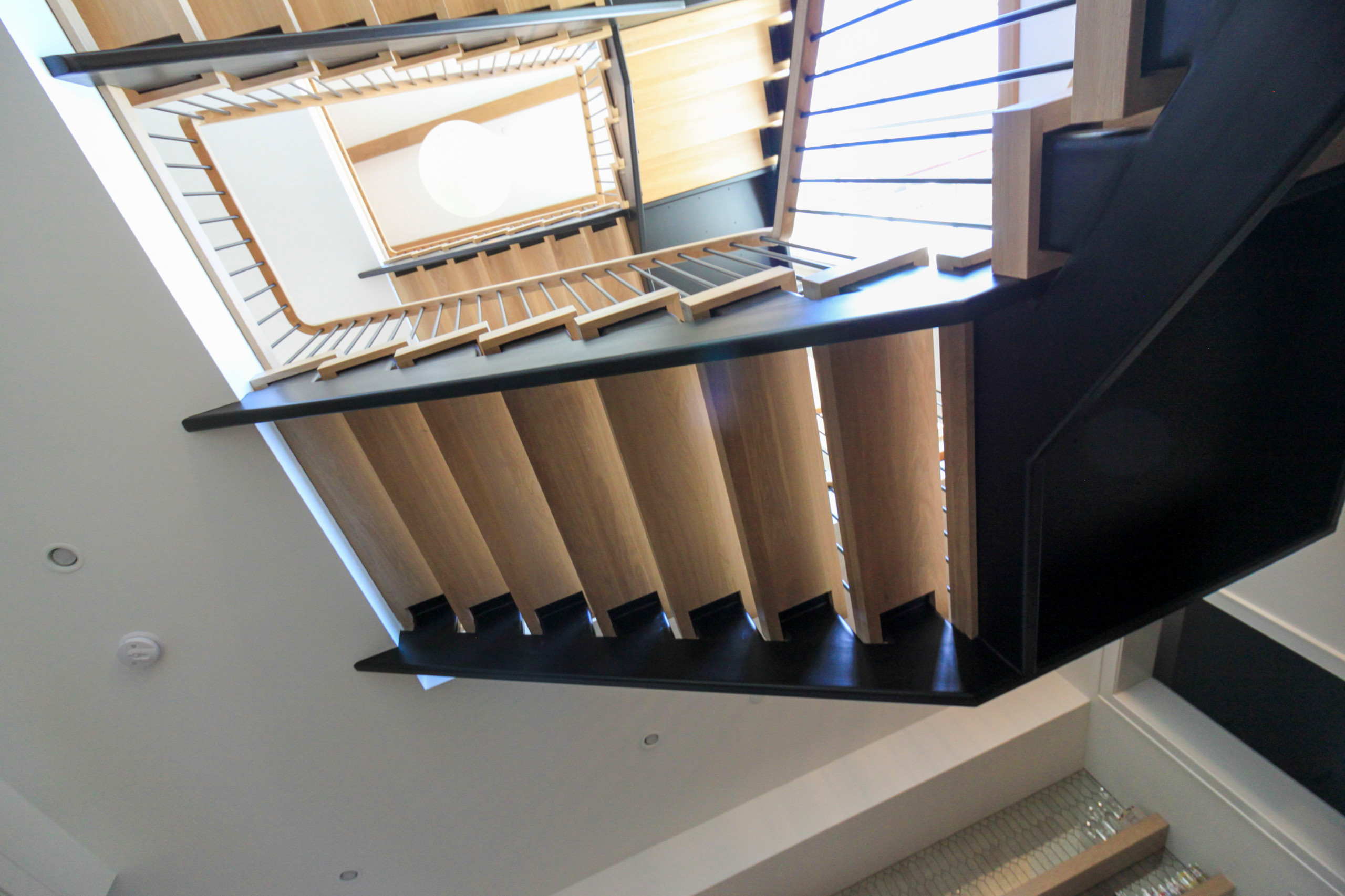 96_Dramatic cantilevered no-riser staircase, Bethesda, MD 20814