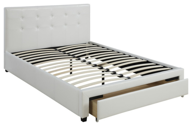 Bed With Drawer, Full - Contemporary - Platform Beds - by VirVentures ...