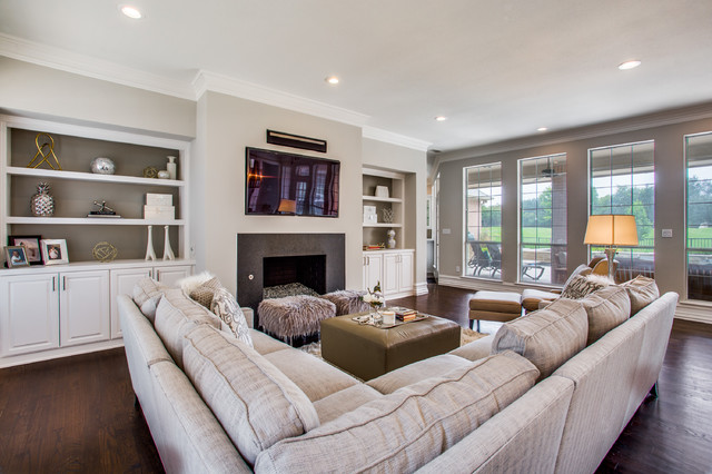 Kitchen, Bath, Living I Blake transitional-living-room