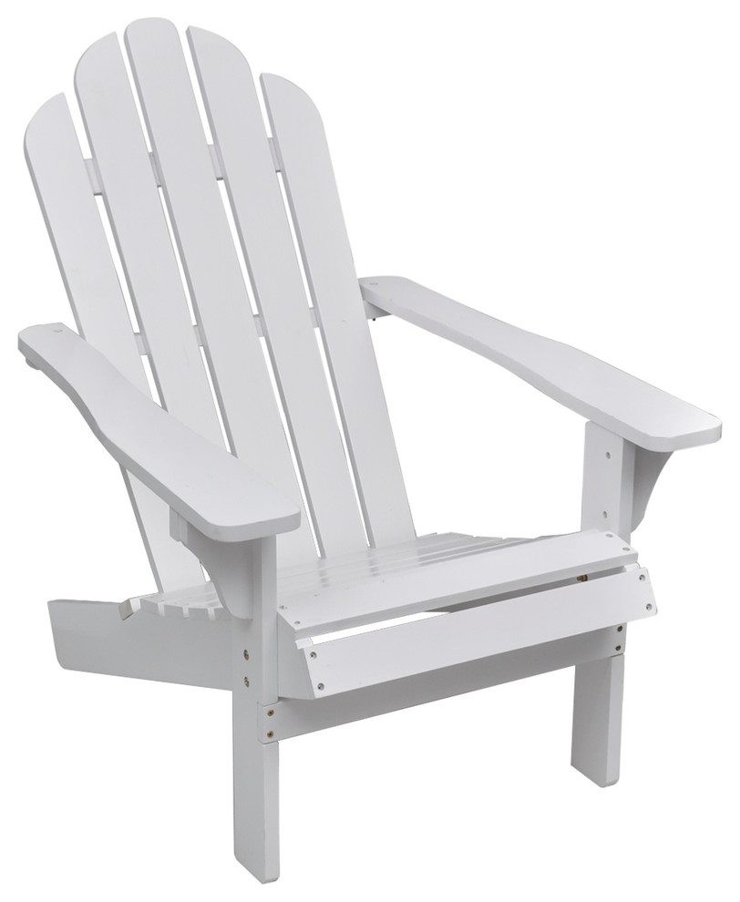 trex outdoor furniture cape cod adirondack chair on Vidaxl Painted Solid Firwood Garden Chair White Outdoor Patio Adirondack Seat Beach Style Adirondack Chairs By Vida Xl International B V Houzz