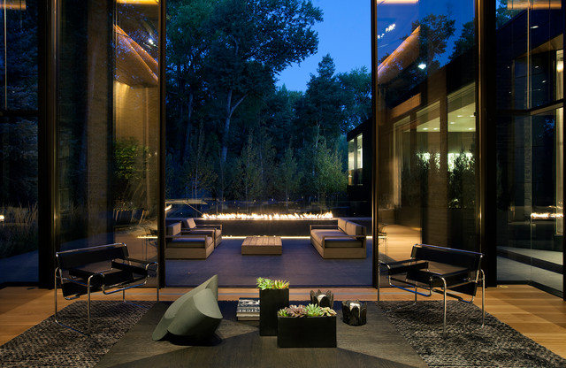Lake Ave contemporary-living-room