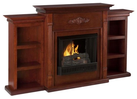 Tabitha Fireplace with Bookcases