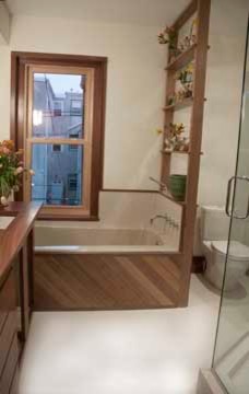 Reclaimed Mahogany Bathroom
