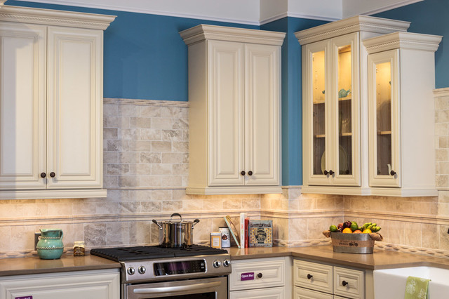 Victoria Ivory Kitchen Cabinets Traditional Baltimore By