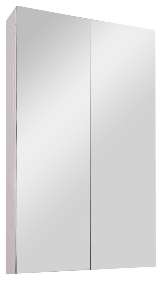 Dual Door Series Medicine Cabinet, 24"x36", Polished Edge