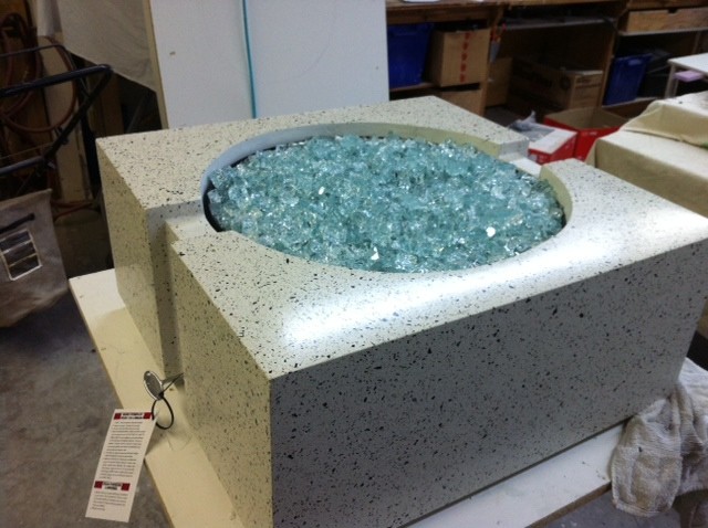 Recycled Glass Fire Bowl