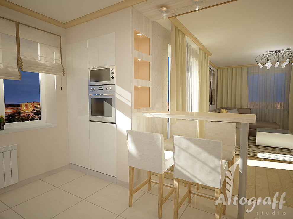 Трехкомнатная квартира в спокойной цветовой гамме