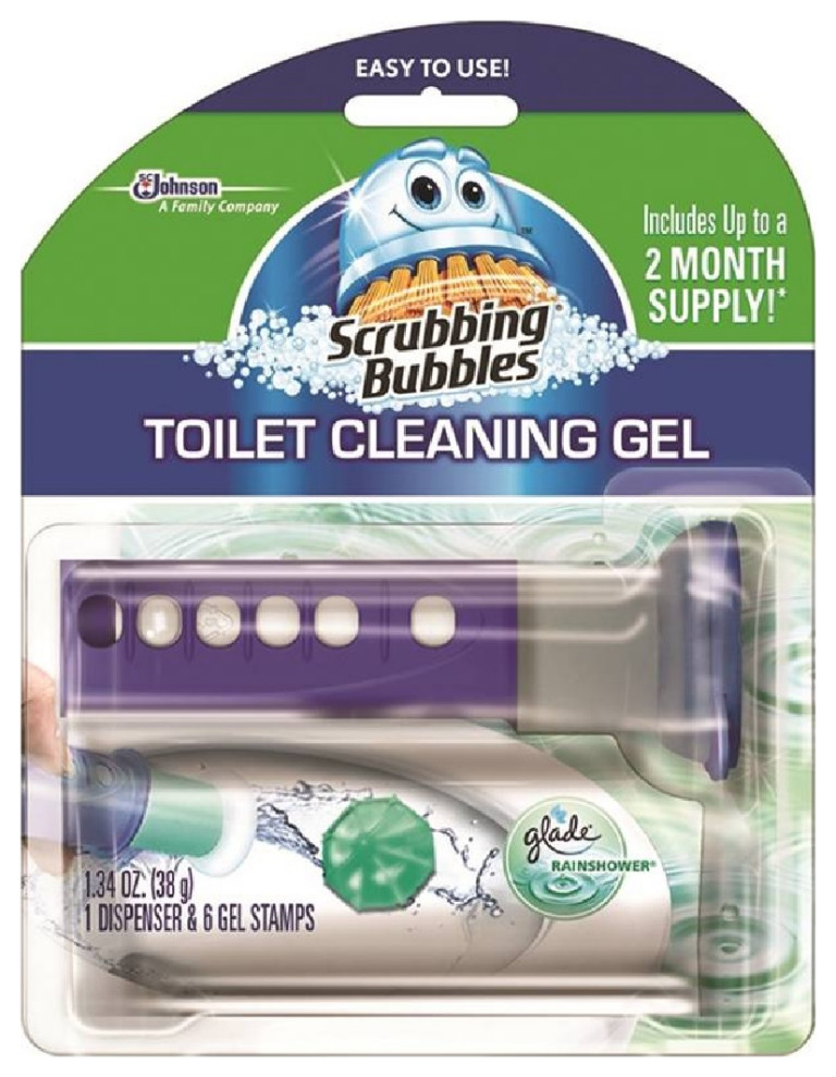 Scrubbling Bubbles 71381 Toilet Cleaning Gel, Rainshower, 1.34 Ounce
