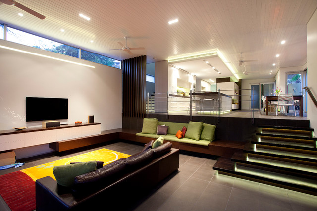 Anderson Residence moderno-salon