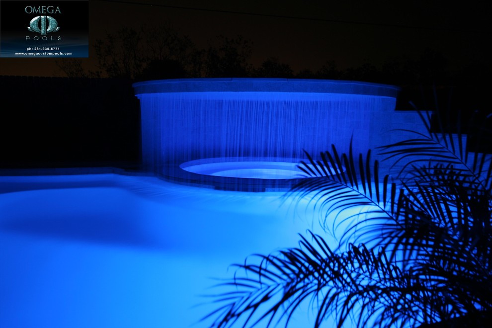 Design ideas for a tropical pool in Houston.