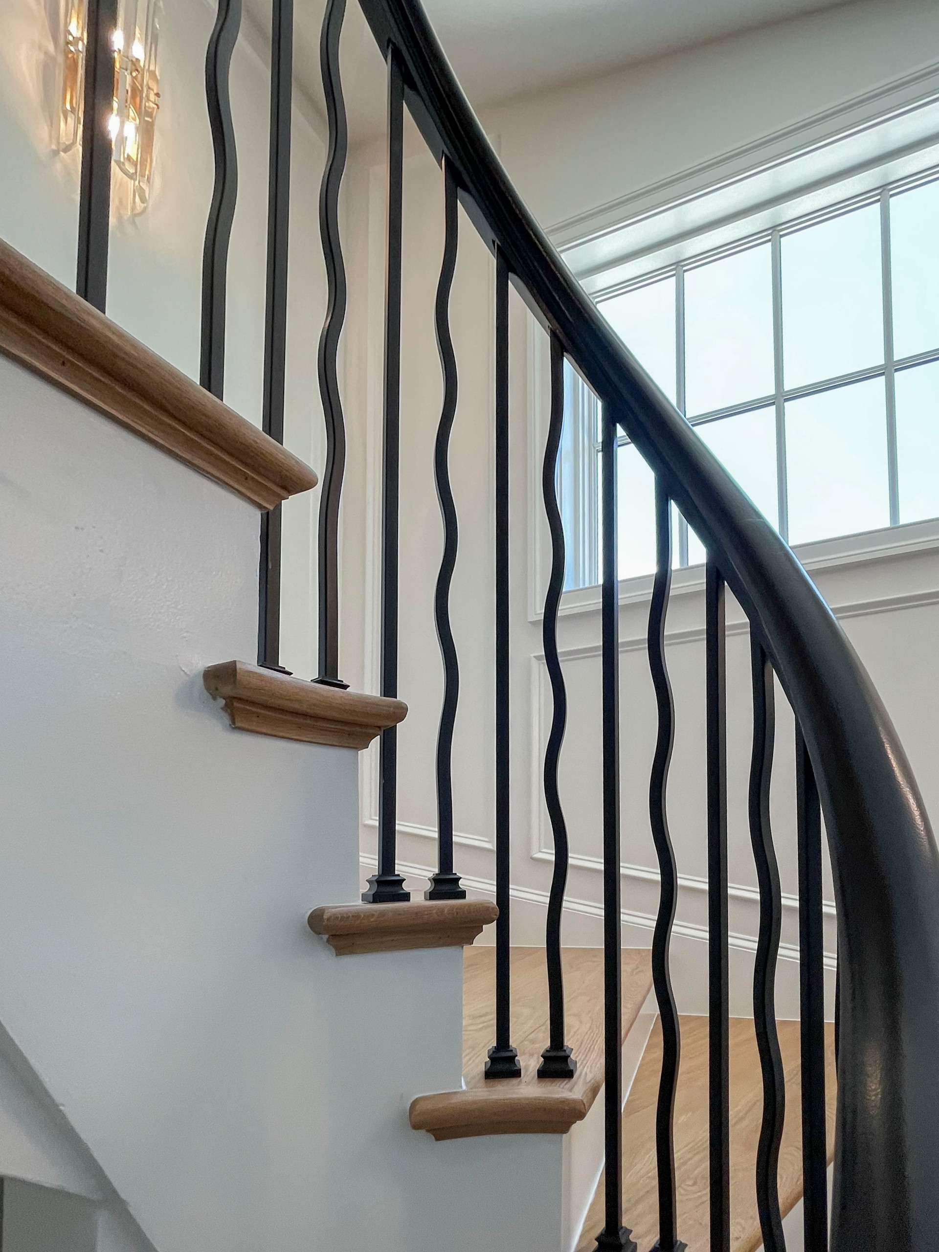 106_Modern Balustrade System Meets Traditional Winding Stairs, Aldie VA  20105