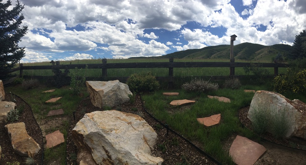 Inspiration for a rustic home design remodel in Denver