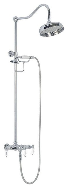Elizabethan Classics ECETS12 Wall Mount Exposed Shower System with Hot and Cold