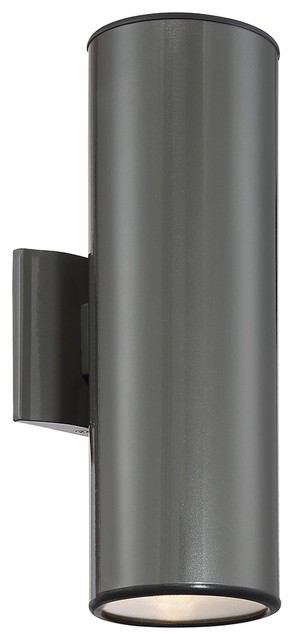 Kira Home Enzo 2 Light Modern Outdoor Wall Sconce Kira Home Enzo 15 2 Light Metal Outdoor Wall Sconce Silver
