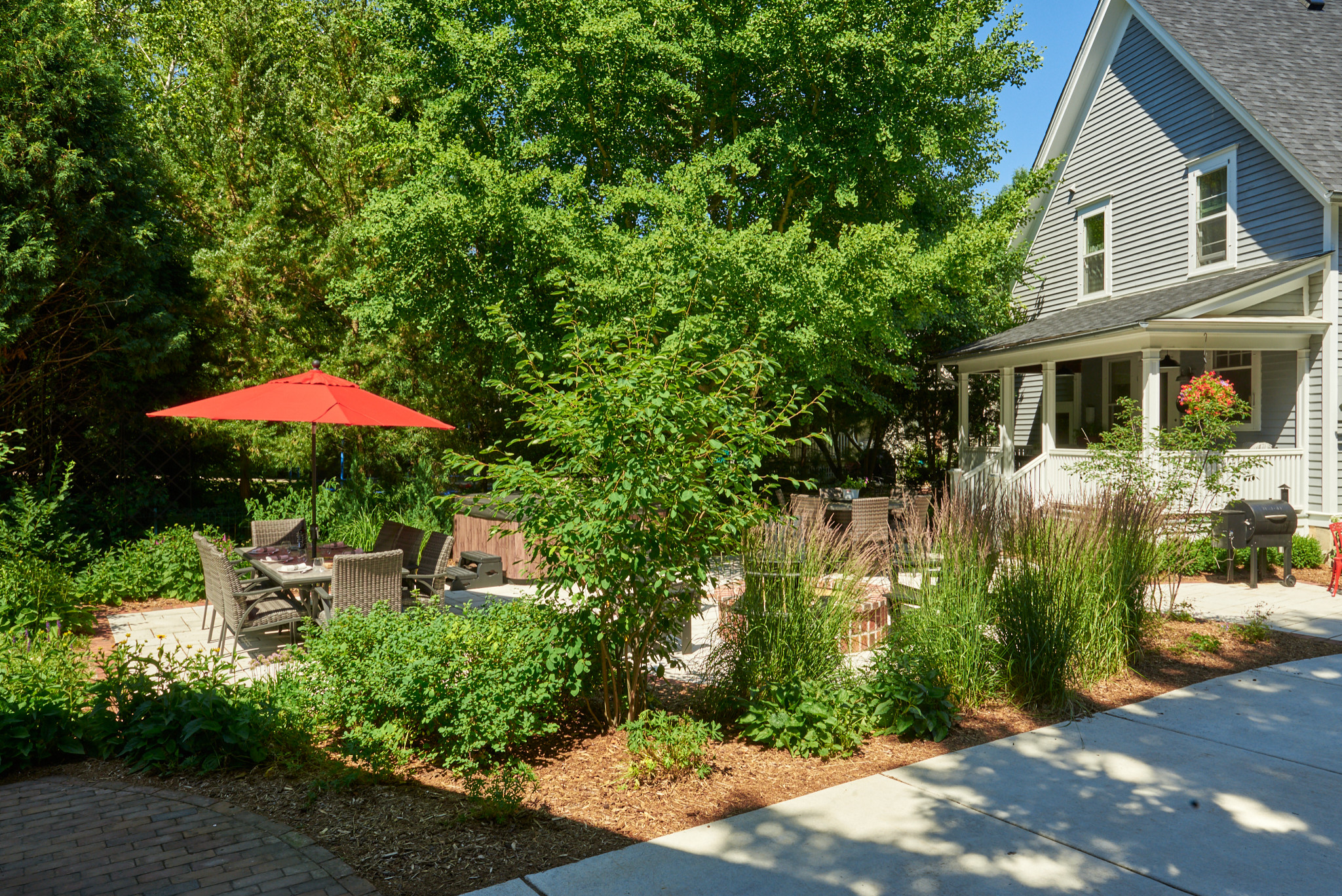 Traditional Backyard + Patio Landscape - Cedarburg, WI