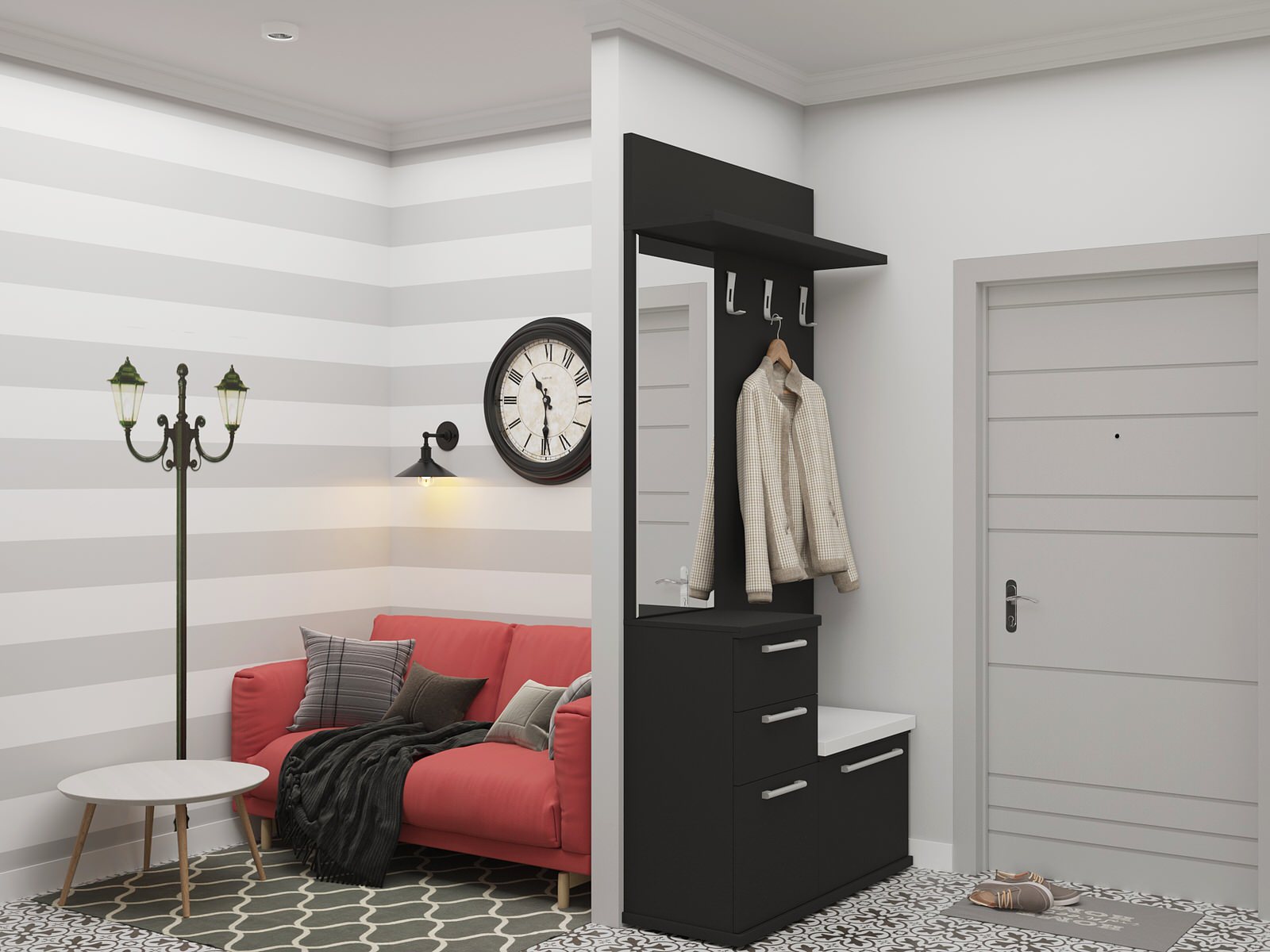 Студия в скандинавском настроении