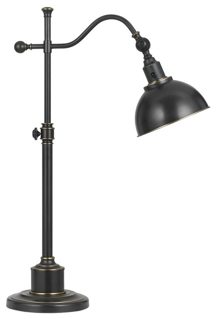 28 1 Light Oil Rubbed Bronze Table Lamp With Metal Shade 28 1 Light Oil Rubbed Bronze Table Lamp With Metal Shade