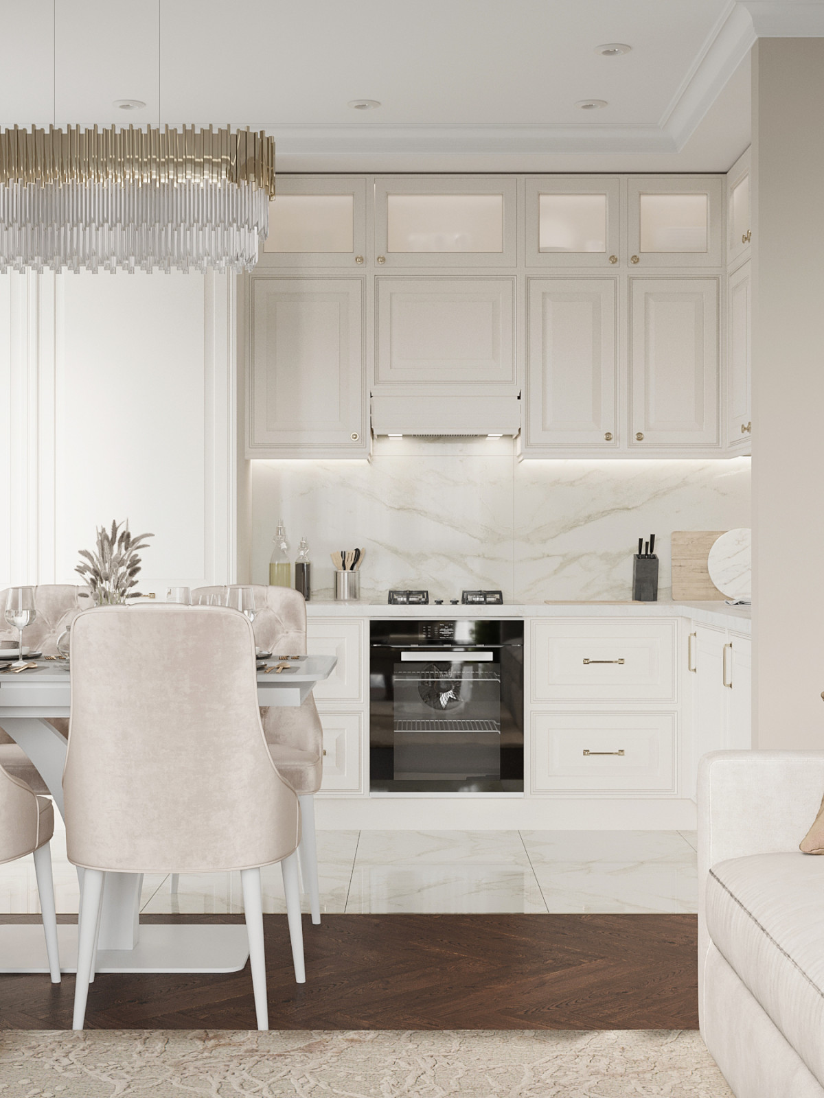 Дизайн-проект квартиры в стиле современная классика