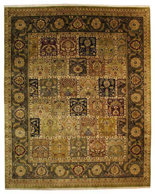 11'10x14'9, Handmade Luxury Baktiari Rug Traditional Area Rugs by