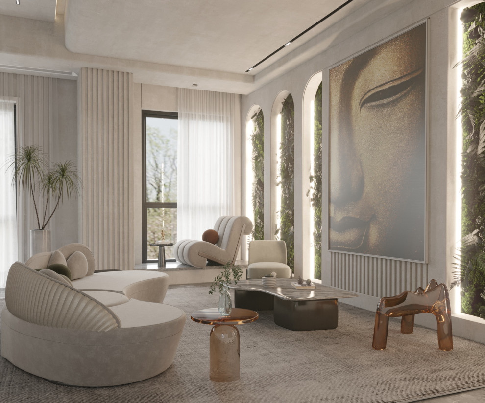 Проект гостиной в бохо стиле