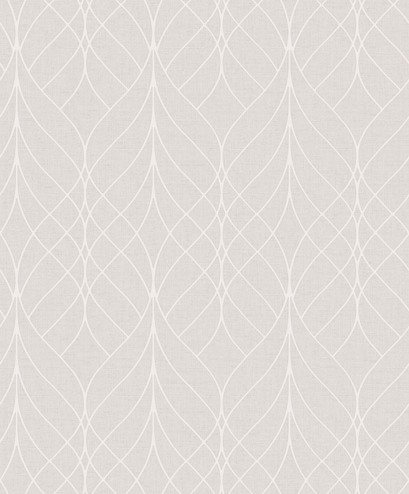 Hartley Mauve Geo Wallpaper, Swatch Contemporary Wallpaper by
