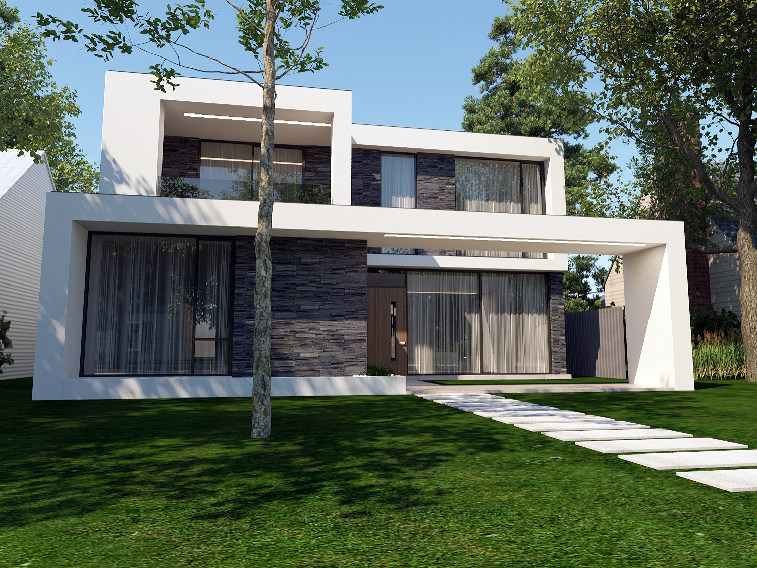 Дом в стиле минимализм