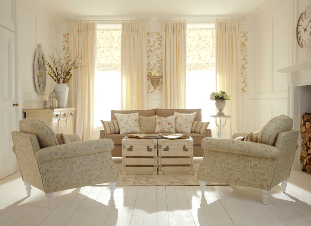 Iliv Shabby Chic Natural Living Room Curtains From Aspire