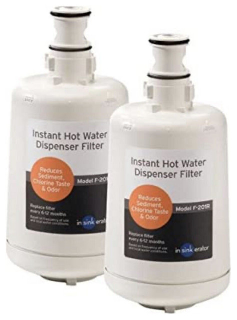 2 Pack InSinkErator F-201R Dispenser Replacement Water Filter Cartridges