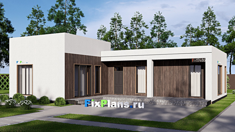Проект одноэтажного дома 0х19м S213м2 F-17486