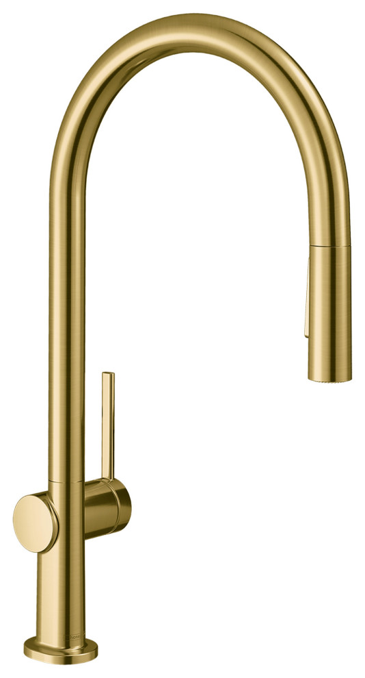 Hansgrohe 72800 Talis N 1.75 GPM 1 Hole Pull Down Kitchen Faucet - Brushed Gold
