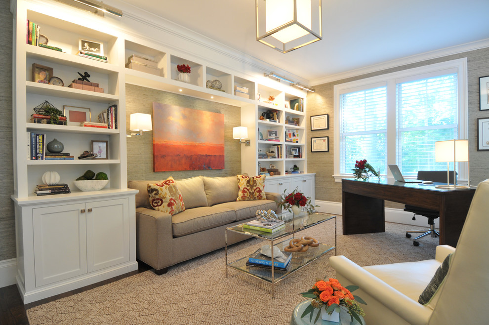 Waban Street - Transitional - Home Office - Boston - by Betsy Bassett ...