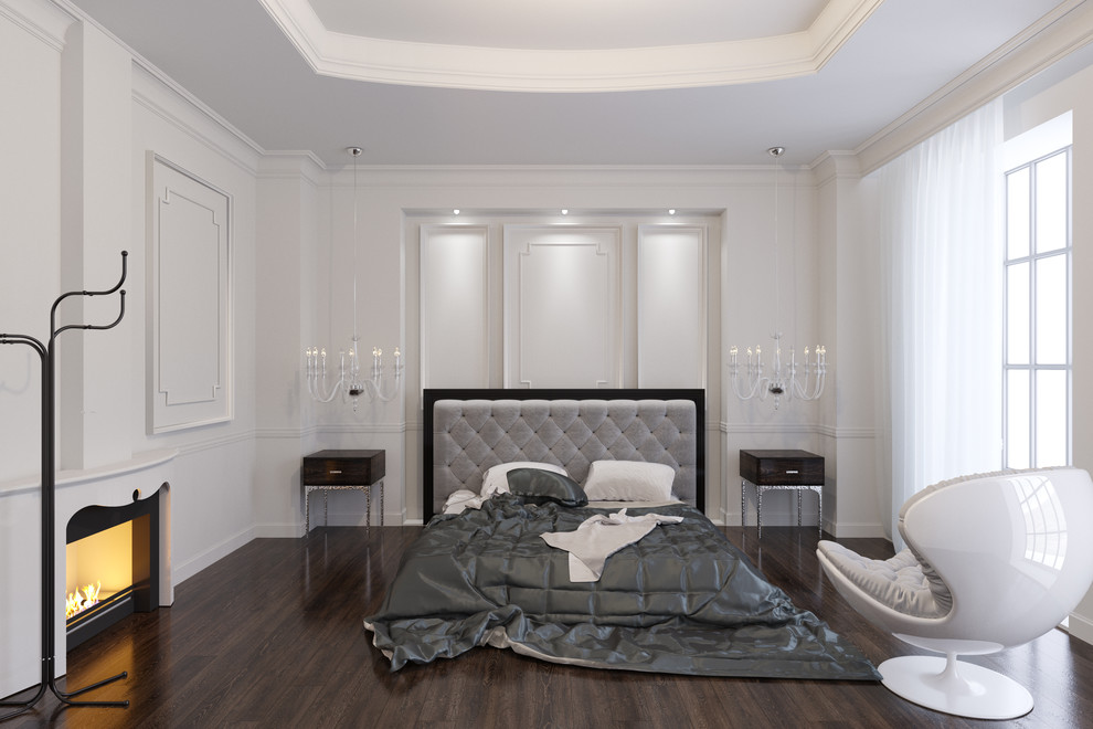 3d визуализация спальни в классическом стиле