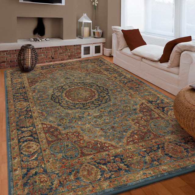 Palmetto Living by Orian Alexandra Rochester Area Rug, Navy