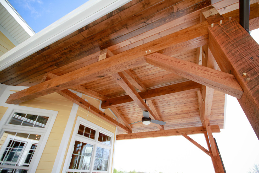 Timber Frame House Addition on Ridge Road