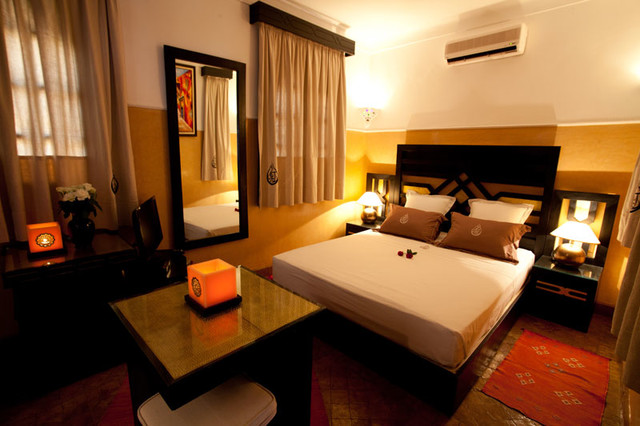 Riad Targa Marrakech mediterran-schlafzimmer