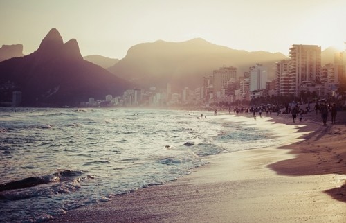 Rio De Janeiro Beach Mural Beach Style Wallpaper By Walls Republic Houzz