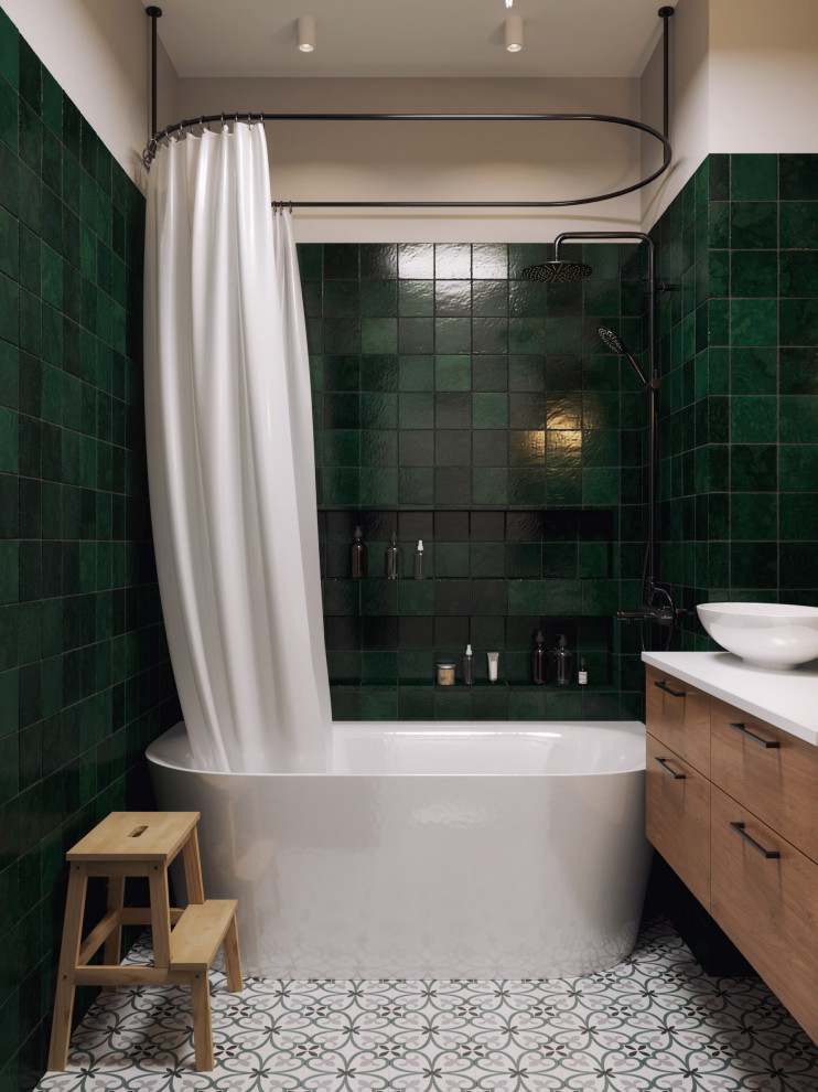 Скандинавский интерьер с яркими акцентами