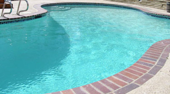 Pool - large backyard natural pool idea in Denver