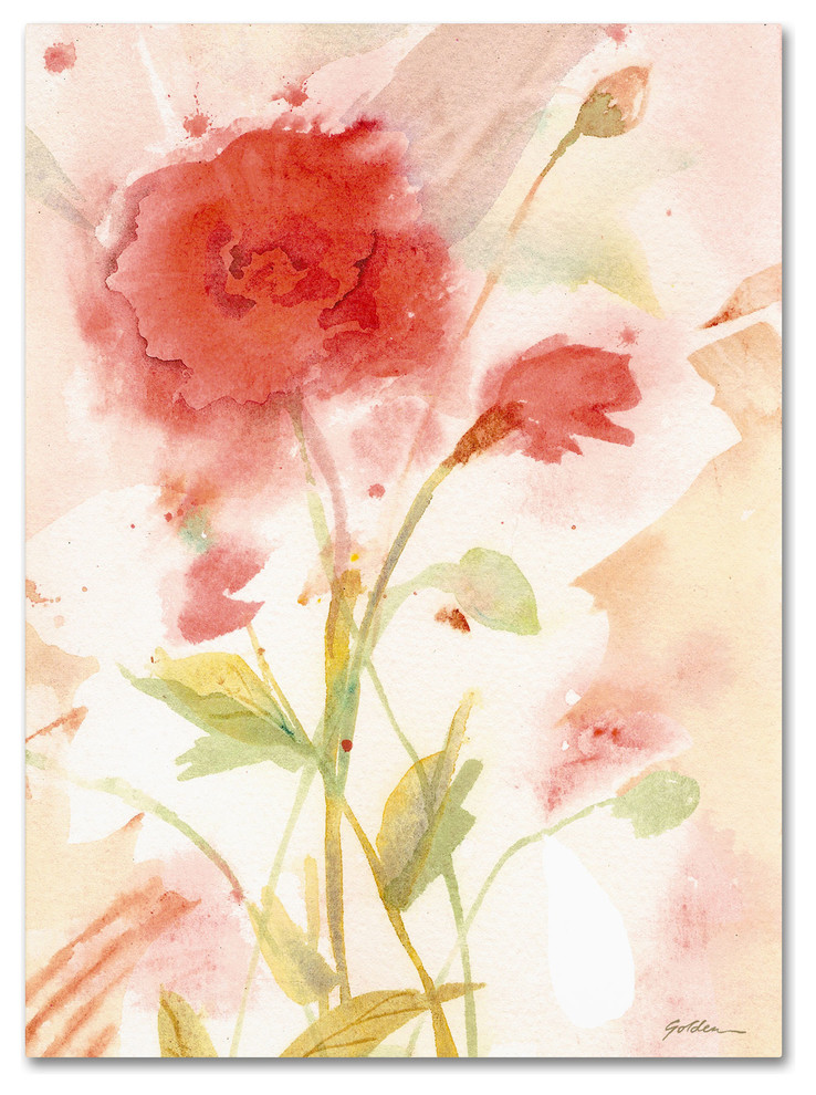 Wild Rose Canvas Art By Sheila Golden Contemporary Prints And Posters By Trademark Global
