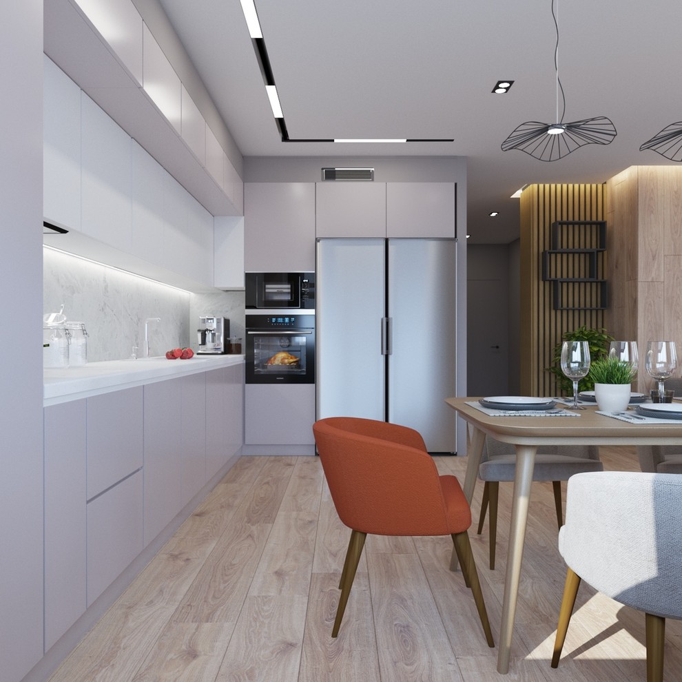 Дизайн проект в ЖК Ясный  3 к кв 107 м2 для молодой семьи