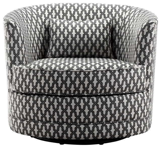 Dmitri Swivel Barrel Chair Mediterranean Armchairs And Accent