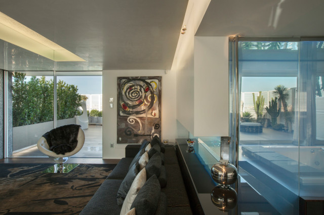 Attico D contemporary-living-room