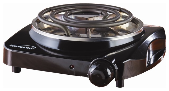 Bwood Electric Single Burner Black 1200 Watt Contemporary Bwood Electric Single Burner Black 1200 Watt