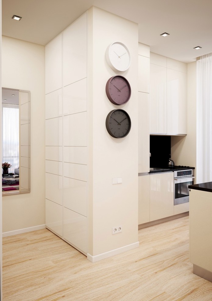 Дизайн однокомнатных апартаментов в ЖК ЯнтарьАпартментс г.Москва