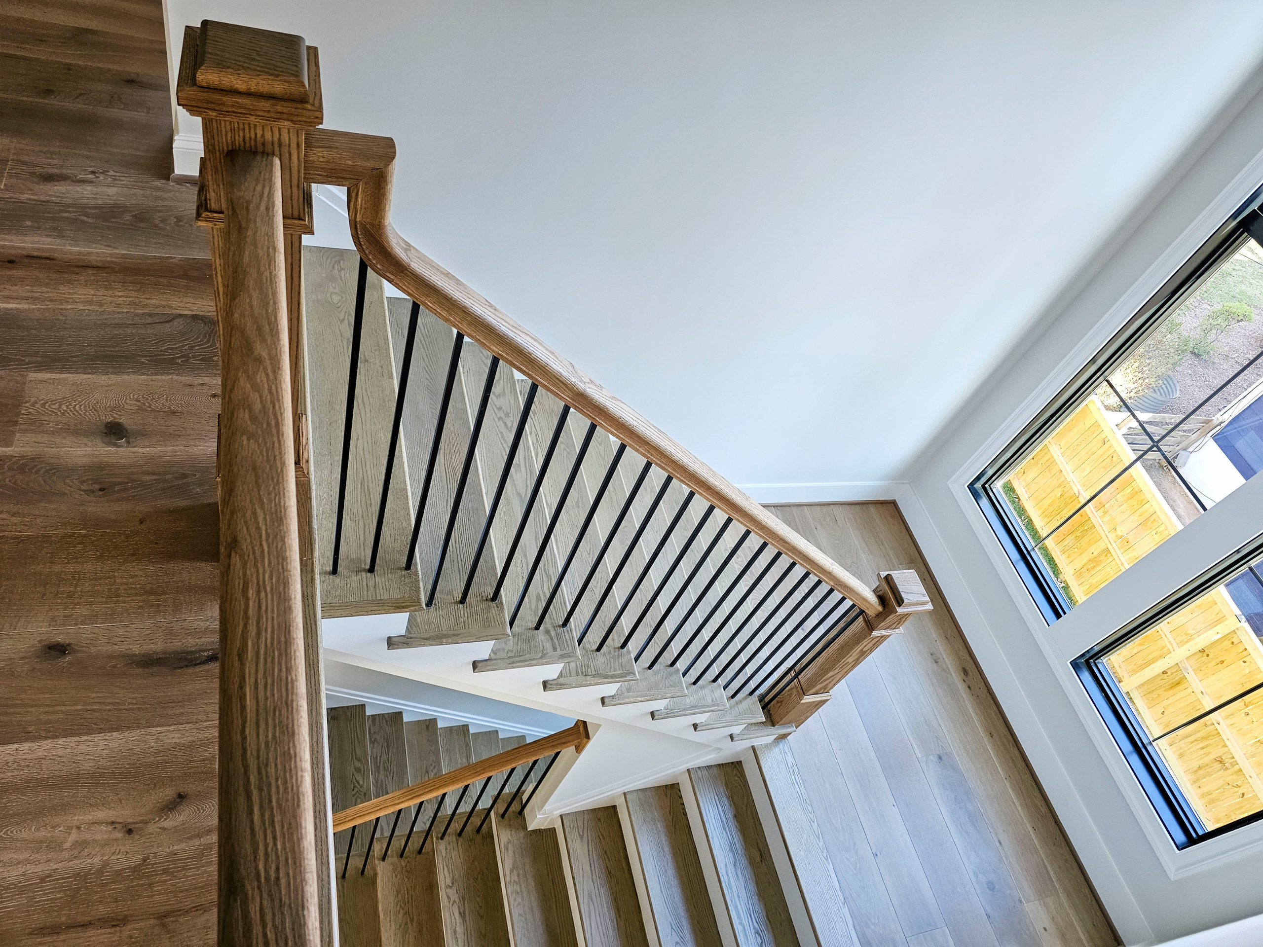 105_Modern and Bold U-Shaped Staircase, Vienna VA 22180