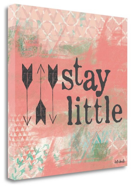 "Stay Little - Pink" By Katie Doucette, Giclee Print on Gallery Wrap Canvas