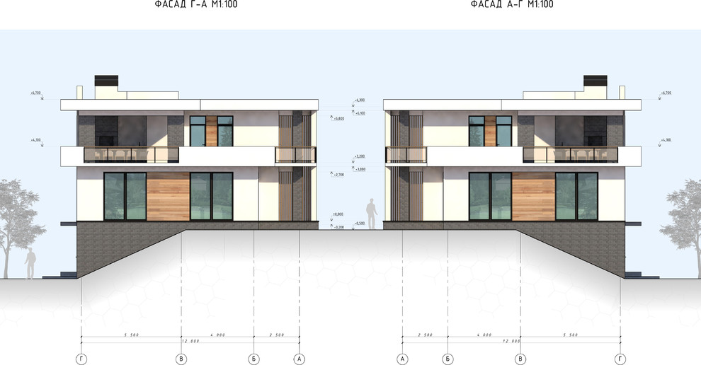 Загородный дом в стиле Хай-тек.